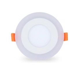 Panel LED 12 + 4W Dos Colores Redondo de Embutir - Luz Fr�a