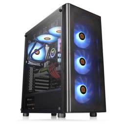 Gabinete Gamer Thermaltake V200TG Lateral Transparente Mid Tower + 3 Fans RGB