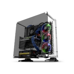 Gabinete Gamer Thermaltake Core P3 TG Snow Edition Vidrio Abierto Mid Tower 