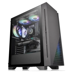 Gabinete Gamer Thermaltake H330 TG Black Mid Tower 