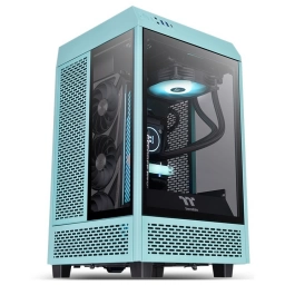 Gabinete Gamer Thermaltake Mini 100 Color Turquesa Mini-ITX