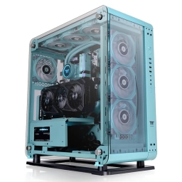 Gabinete Gamer Thermaltake Torre Core P6 Color Turquesa ATX