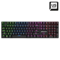 Teclado Gamer Sharkoon PUREWRITER RGB Mec�nico USB SW RED