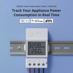 Controlador medidor de consumo Sonoff Power Elite PowR320D con Pantalla LCD