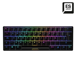 Teclado Gamer Sharkoon SGK50 S4 SKILLER RGB 60% Mec�nico USB-C SW RED 