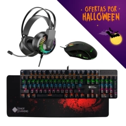 PROMO HALLOWEEN Combo Teclado 900 + Mouse M799 +  Auriculares GT68 | Shot Gaming Pro Series