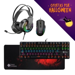 PROMO HALLOWEEN Combo Teclado 919 + Mouse M850 + Auriculares GT68 | Shot Gaming Pro Series