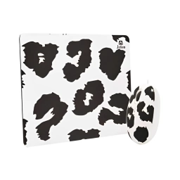 Combo Mouse + Mouse Pad JETION JT-DMS046 | Blanco y Negro
