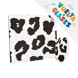 PROMO VUELTA A CLASES Combo Mouse + Mouse Pad JETION JT-DMS046 | Blanco y Negro