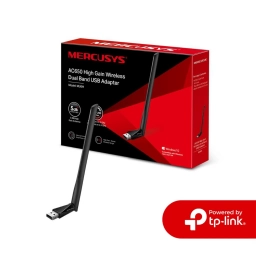 Adaptador Inal�mbrico USB MERCUSYS MU6H | AC650, WiFi 5, Alta Ganancia