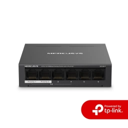 Switch MERCUSYS MS106LP-OEM | 6 Puertos RJ45 10/100 (4 Puertos PoE+ at/af) 