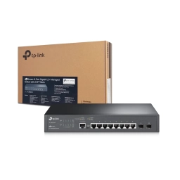 Switch TP-LINK TL-SG3210 (T2500G-10TS) | 8 Puertos Gigabit, 2 Puertos SFP