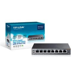 Switch TP-LINK TL-SG108PE 8 Puertos Gigabit y 4 Puertos POE