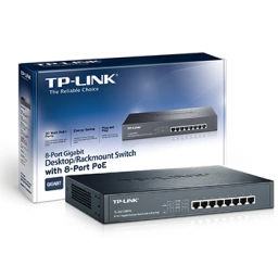Switch TP-LINK TL-SG1008PE 8 Puertos POE Gigabit Carcasa Met�lica Rackeable