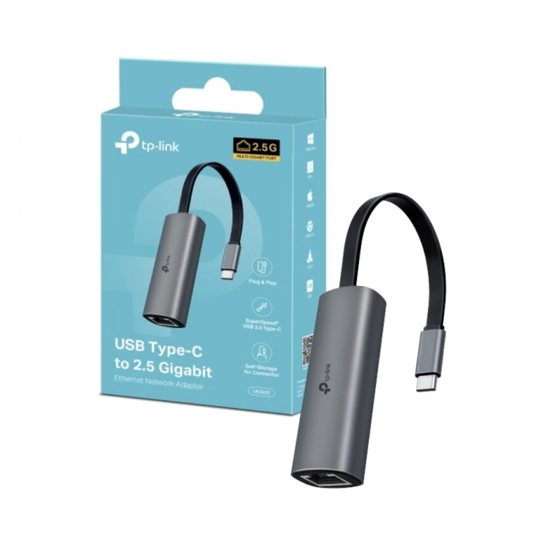 Adaptador TP-LINK UE302C | USB tipo C a Ethernet de 2,5 gigabits