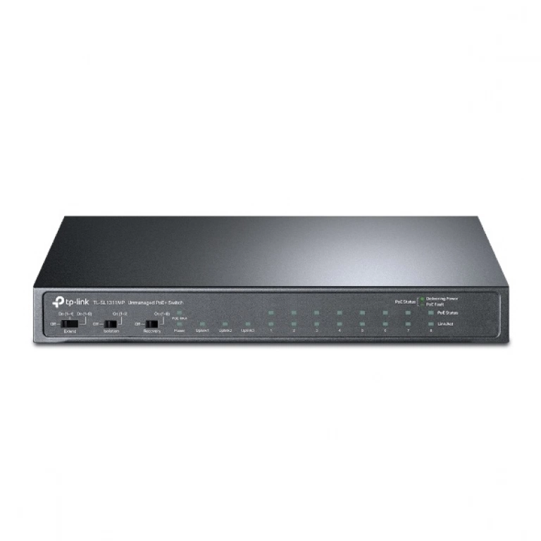Switch TP-LINK TL-SL1311MP | 8 puertos 10/100 + 3 puertos Gigabit (8 Puertos PoE+) 