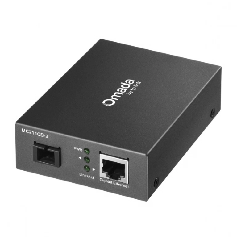 Convertidor de medios Monomodo Omada MC211CS-2 | SC Gigabit, Ethernet Gigabit, WDM