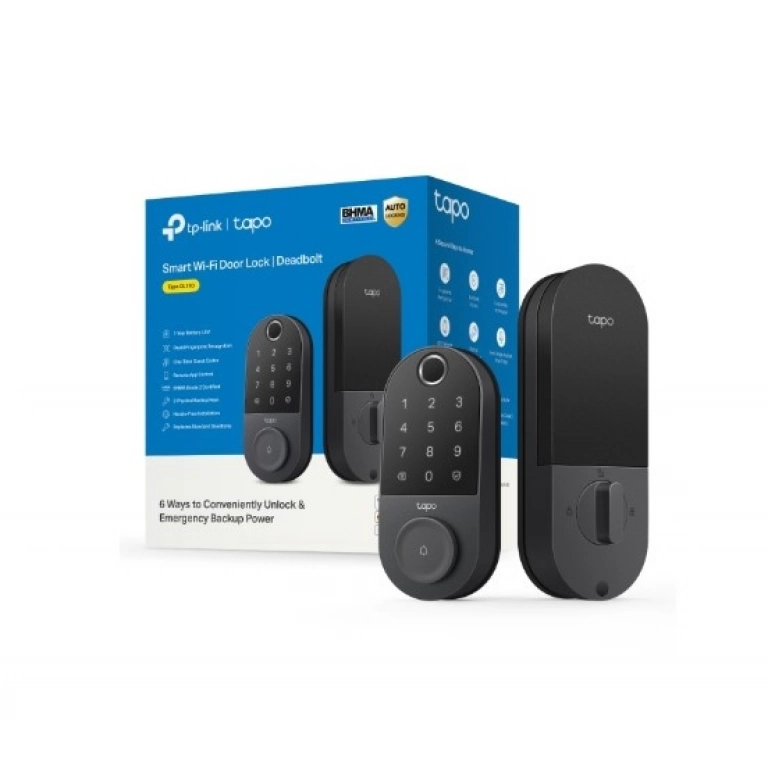 Cerradura de puerta inteligente TP-LINK Tapo DL110 | Wi-Fi, Timbre incorporado