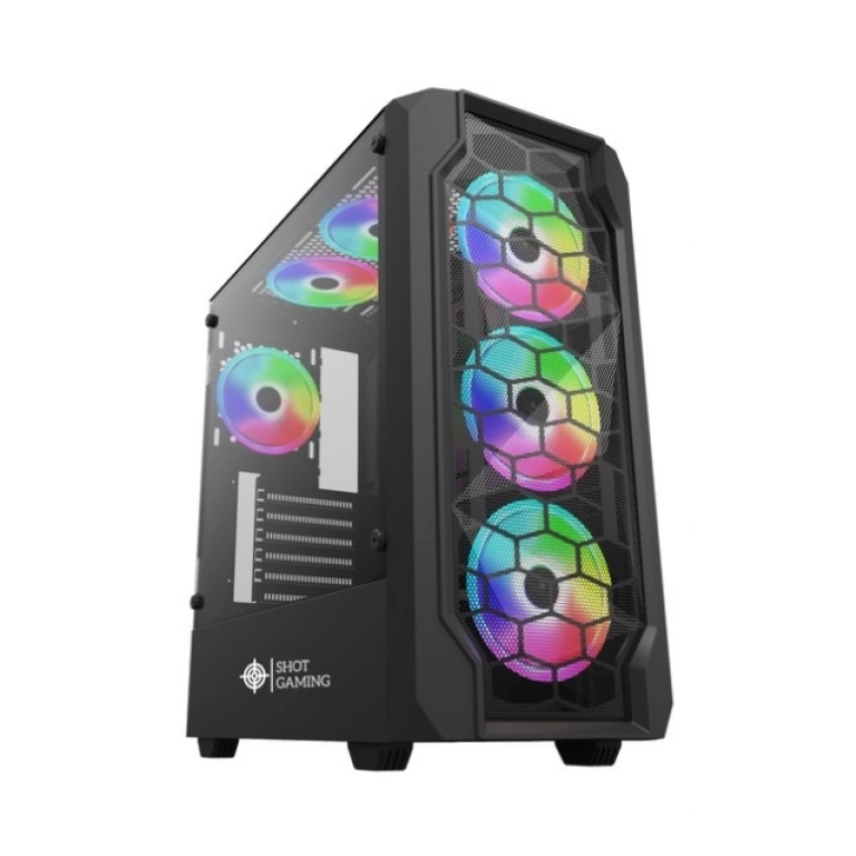 Gabinete Gamer Shot Gaming Pro Series SHOT-SUP-8010-80A | Cristal Templado