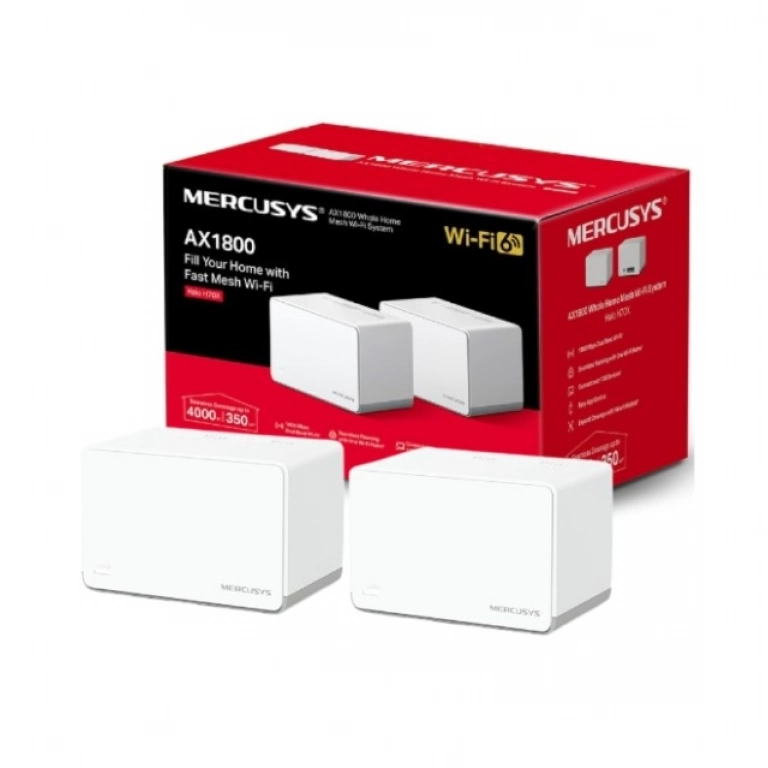 Acces Point MERCUSYS Halo H70X (Pack x2) | AX1800, Mesh, WiFi 6