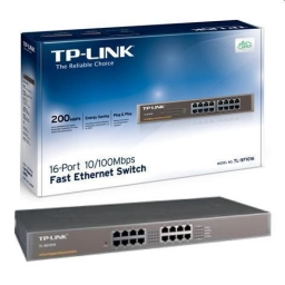 Switch TP-LINK TL-SF1016 16 Puertos 10/100 Carcasa Met�lica Rackeable